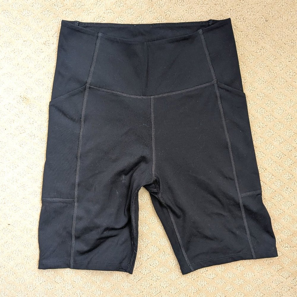 Girlfriend Collective Black Biker Shorts